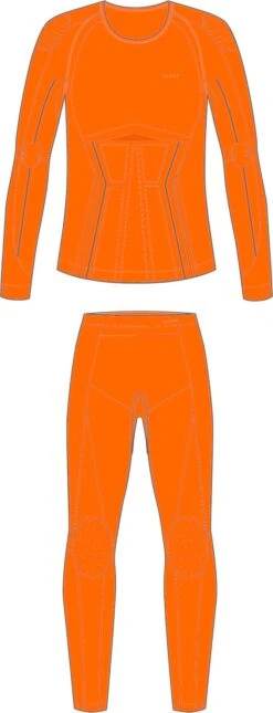 FALKE Kinder Langarmshirt Shirt + Lange Hose Skiunterwäsche Kids -Actionsport-Wuerzburg Verkäufe 31909 dutch orange 2024
