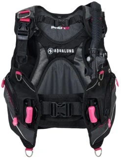 Aqualung PRO HD Damen Taucherjacket Tarierweste Collection 2022 -Actionsport-Wuerzburg Verkäufe bc1640102 pro hd women black pink 02 front