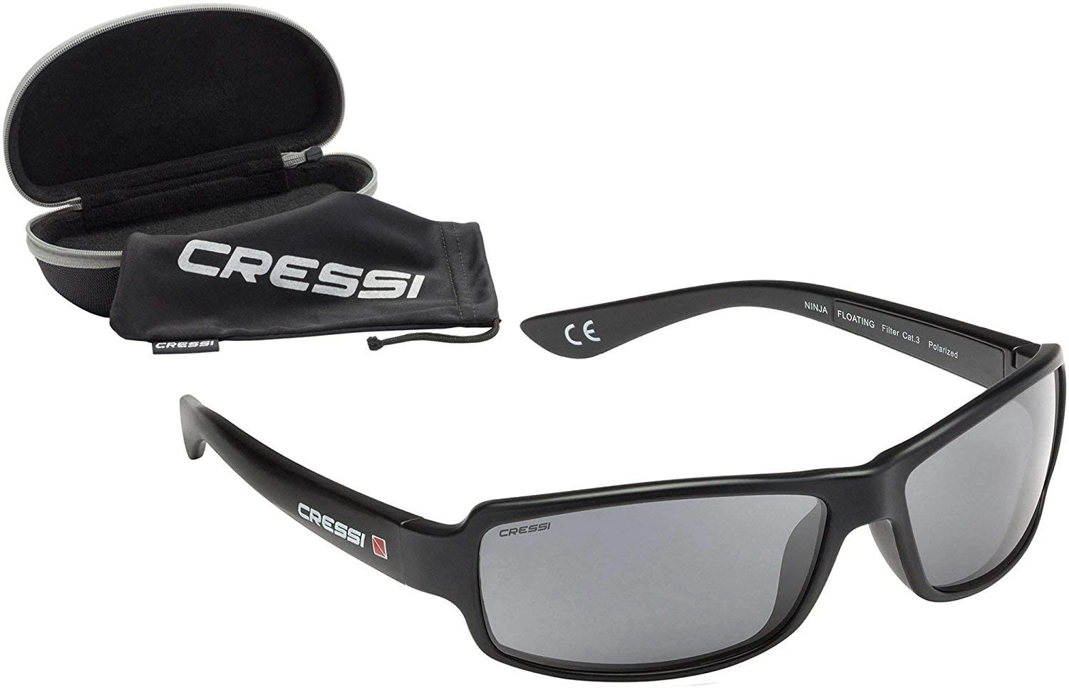 CRESSI NINJA FLOATING SMOKE Getönte Sonnenbrille Sportbrille 1 CRESSI NINJA FLOATING SMOKE Getönte Sonnenbrille Sportbrille