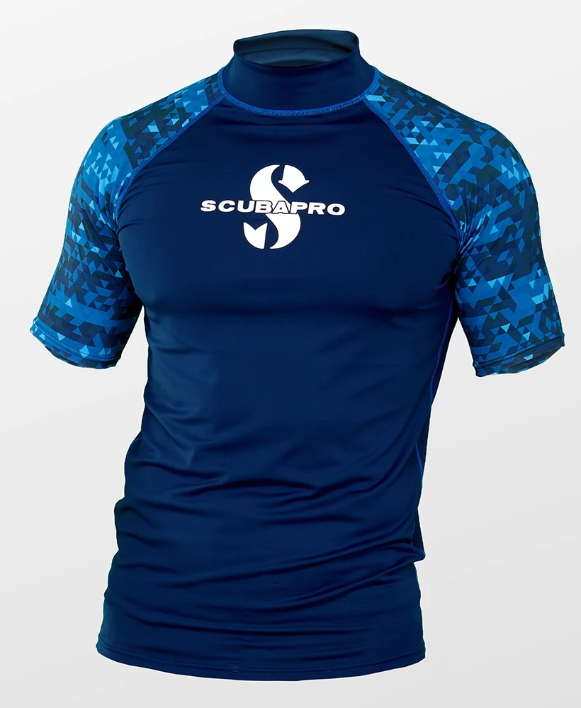 Scubapro AEGEAN Rash Guard Kurzarm Herren Slim Fit UV-Shirt 1 Scubapro AEGEAN Rash Guard Kurzarm Herren Slim Fit UV-Shirt