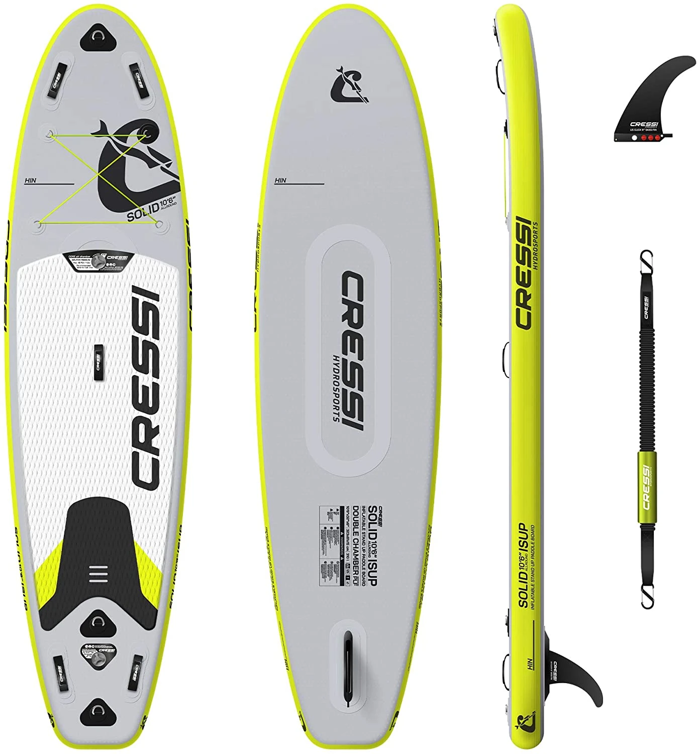 CRESSI SOLID ALL ROUND ISUP Doppelkammer 10'6" Aufblasbares SUP 1 CRESSI SOLID ALL ROUND ISUP Doppelkammer 10'6" Aufblasbares SUP