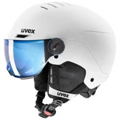 UVEX ROCKET JUNIOR VISOR Visier Skihelm Snowboardhelm Collection 2024 -Actionsport-Wuerzburg Verkäufe rocket white black 2024 1