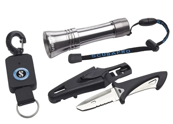 Scubapro Jacket Zubehör SET Jacketmesser White Tip Nova 200 1 Scubapro Jacket Zubehör SET Jacketmesser White Tip Nova 200