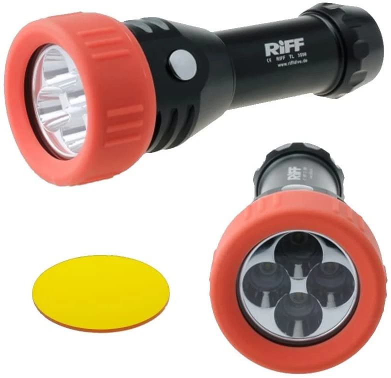RIFF TL 3500 Tauchlampe Taucherleuchte Mit Gelbfilter 1 RIFF TL 3500 Tauchlampe Taucherleuchte Mit Gelbfilter