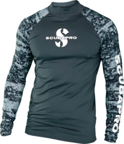 Scubapro GRAPHITE Rash Guard Langarm Herren Slim Fit UV-Shirt -Actionsport-Wuerzburg Verkäufe trendy graphite ls m 65 032 ghost 1